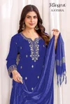 Aaysha By Banwery Malai Crape Embroidery Work Kurti With Bottom